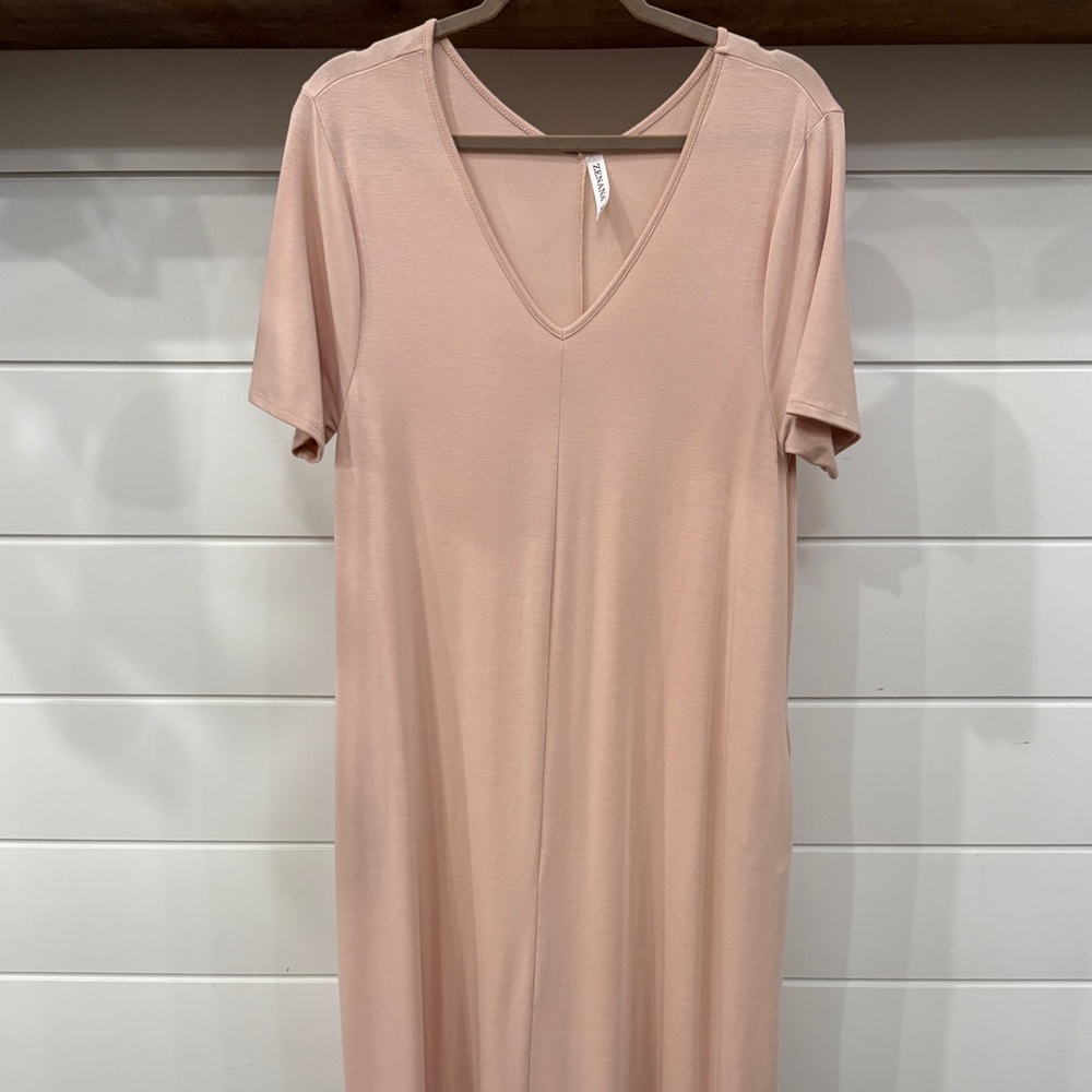 Zenana V-Neck Maxi Dress